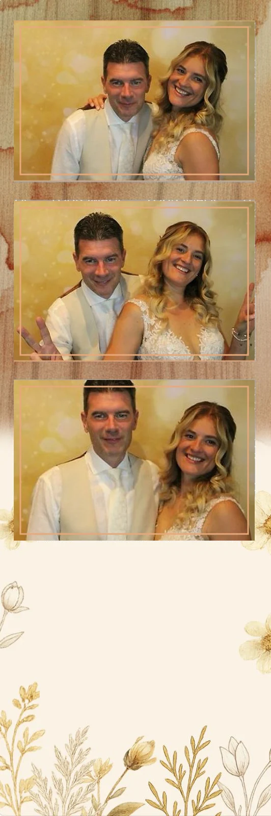 Voorbeeld van een fotostrip met jullie namen